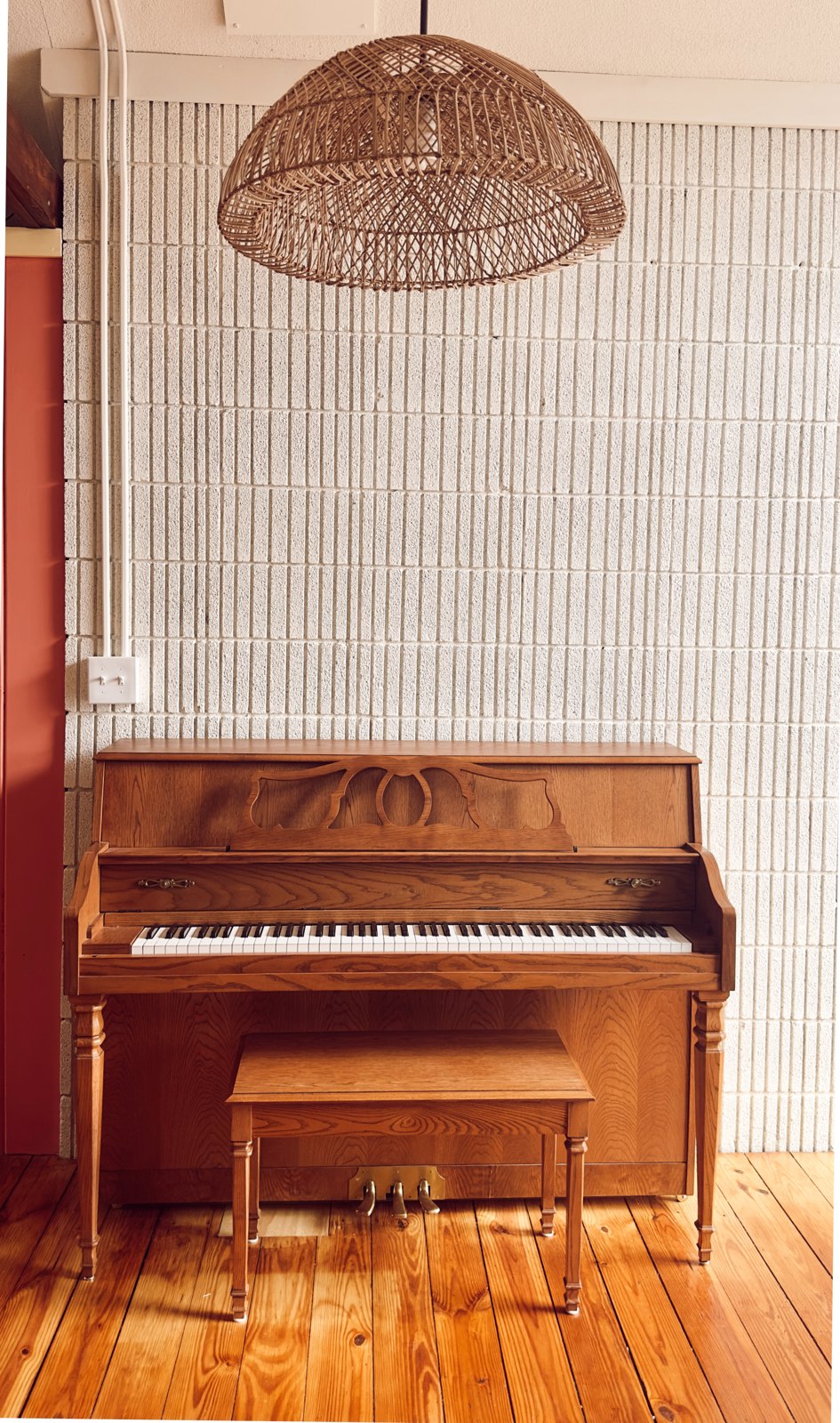 The piano at The Spanish Playhouse